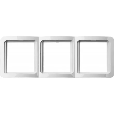 Панель СВЕТОЗАР "ГАММА" тройная вертикальная, цвет белый SV-54149-W купить в Губкинске