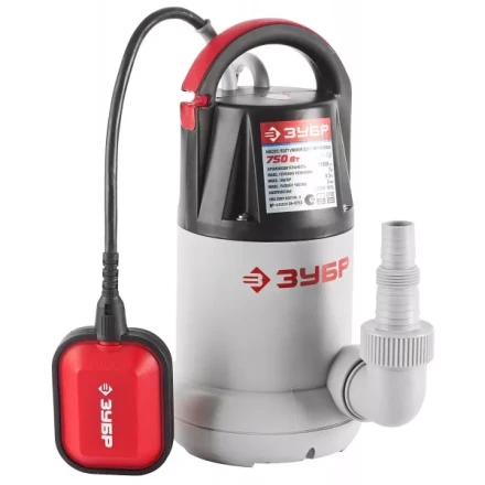 Насос ЗУБР погружной, дренажный, для чистой воды, напор 8,5 л, 250 л/мин, 750Вт ЗНПЧ-750 купить в Губкинске