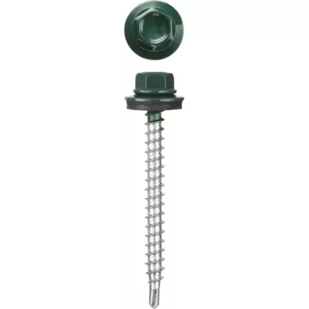 Саморезы СКД кровельные, RAL 6005 зеленый насыщенный, 35 x 4.8 мм, 380 шт, для деревянной обрешетки, STAYER 30305-48-035-6005 купить в Губкинске