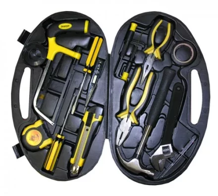 Набор инструмента 18 предметов пластиковый кейс 57051 купить в Губкинске