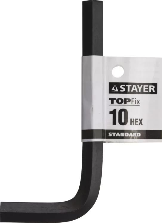 Ключ имбусовый STAYER "STANDARD", сталь, черный, 10мм 27405-10 купить в Губкинске