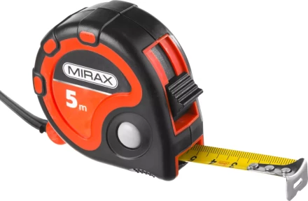 Рулетка MIRAX, 3 стопора, двухкомпонентный пластиковый корпус, 5мх19мм 34013-05-19 купить в Губкинске