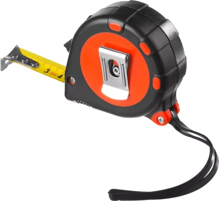 Рулетка MIRAX, 3 стопора, двухкомпонентный пластиковый корпус, 5мх19мм 34013-05-19 купить в Губкинске