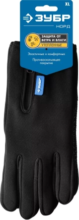 ЗУБР НОРД, XL (10), утеплённые, противоскользящие, сенсорные, ветро- и влагозащищенные перчатки, Профессионал (11460-XL) купить в Губкинске