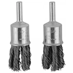 ЗУБР &quot;ЭКСПЕРТ&quot;. Набор щеток кистевых для дрели, жгутированная стальная проволока 0,35мм, 19мм, 2шт 35227-19-H2_z01