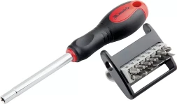 Отвёртка с набором бит,CrV,14шт MATRIX 11337