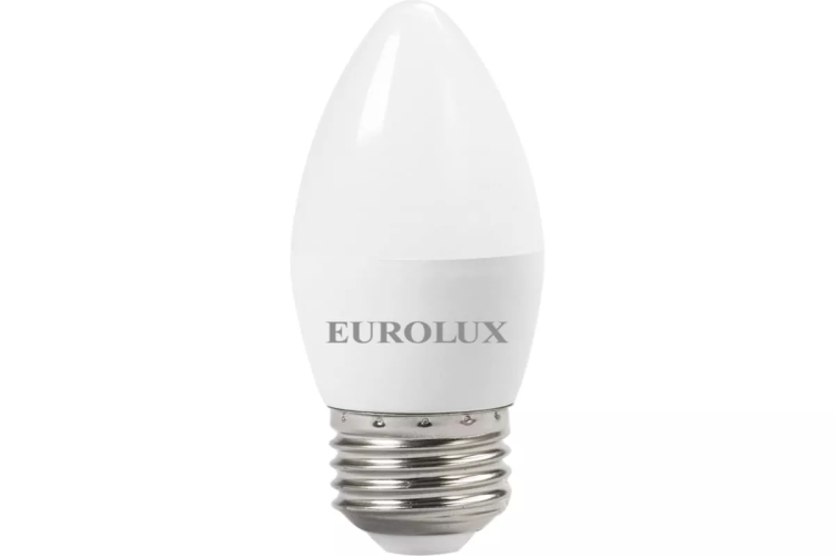Лампа светодиодная EUROLUX LL-E-C37-6W-230-2,7K-E27 76/2/9 купить в Губкинске