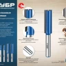 ЗУБР 18 x 60 мм, хвостовик 12 мм, фреза пазовая прямая с нижними подрезателями, Профессионал (28755-18-60) купить в Губкинске