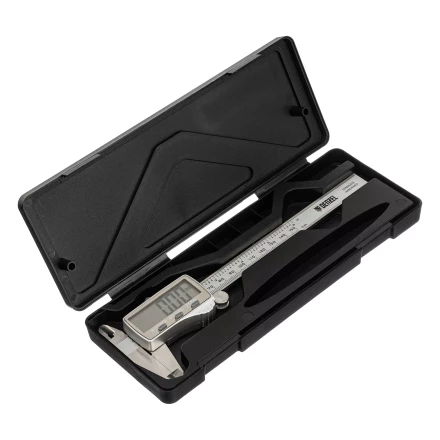 Штангенциркуль Denzel 31614, 150 мм, электронный, большой дисплей, с глубиномером купить в Губкинске