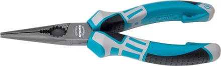 Длинногубцы прямые 205 мм  трехкомпонентные рукоятки GROSS 17171 купить в Губкинске