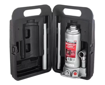 Домкрат гидравлический бутылочный 5 т h подъема 216–413 мм в пластиковом кейсе  MATRIX MASTER 50756 купить в Губкинске