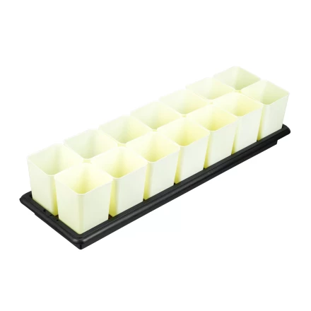 Набор для рассады Palisad, поддон 600х185х45 мм, с дренажной системой, 14 горшочков по 460 мл., 643452 купить в Губкинске