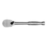 Ключ-трещотка 1/4" Gross 14050, CrV, 120 зубьев, цельнометаллический, хром купить в Губкинске