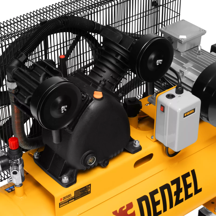 Компрессор воздушный рем. привод Denzel BCV 4000-T/100, 4,0 кВт, 100 литров, 690 л/мин купить в Губкинске