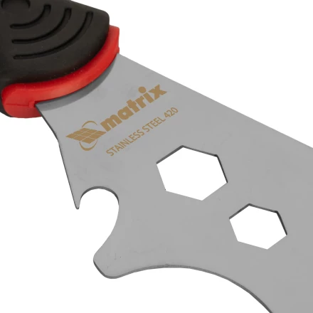 Шпатель-скребок многофункциональный 9 в 1 Matrix, нержавеющая сталь, 2-компонентная рукоятка, 85558 купить в Губкинске