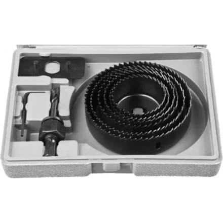 Набор кольцевых коронок по дереву STAYER &quot;MASTER&quot; Д51, 57, 67, 76, 88, 102мм. 8шт. 29600-H8 купить в Губкинске