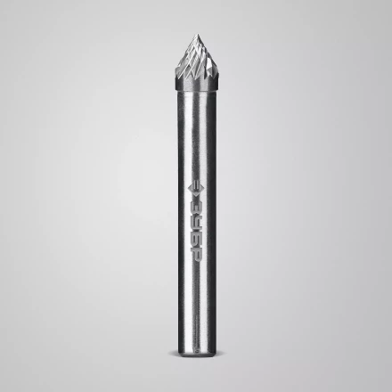 Зубр Твердосплавная борфреза J - зенкер с вершиной 60°, 6 х 5 мм (28808-6-5) купить в Губкинске