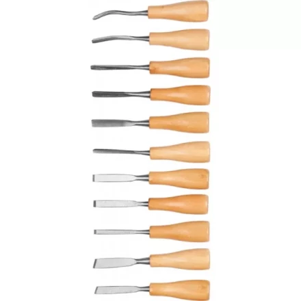 Набор DEXX: Стамески фигурные &quot;МИНИ&quot; с деревянной ручкой, 11шт 1834-H11_z01 купить в Губкинске