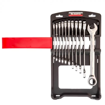 Набор ключей комбинированных Matrix трещоточных 11 шт 14795 купить в Губкинске