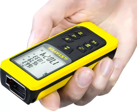 Дальномер STAYER "MASTER" MAX-Control лазерный, 2 точки отсчета, дальность 50м, точность 2мм 34957 купить в Губкинске