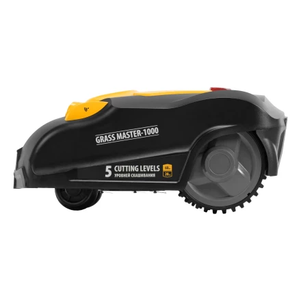 Робот-газонокосилка Grass Master 1000, ультразвуковой датчик, 3 Ач, LCD дисплей, Wi-Fi // Denzel купить в Губкинске