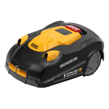 Робот-газонокосилка Grass Master 1000, ультразвуковой датчик, 3 Ач, LCD дисплей, Wi-Fi // Denzel купить в Губкинске