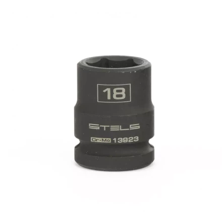 Головка ударная шестигранная 18 мм 1/2&quot; CrMo Stels 13923 купить в Губкинске