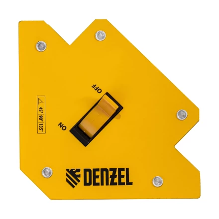 Фиксатор магнитный отключаемый для сварочных работ усилие 30 LB, 45х90х135 град. Denzel 97563 купить в Губкинске