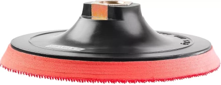 Тарелка опорная STAYER &quot;MASTER&quot; пластиковая для УШМ на липучке, полиуретановая вставка, d=125 мм, М14 35744-125 купить в Губкинске