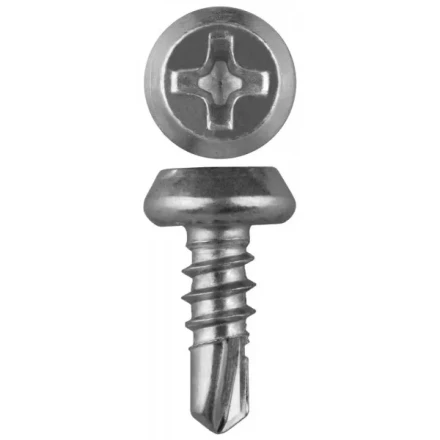 Саморезы ЗУБР со сверлом оцинкованные, для крепления лист. металла до 2мм, полуцилиндр. головка, 3.8x11мм, 22шт 4-300156-38-11 купить в Губкинске