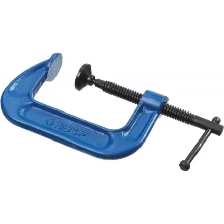 Струбцина  ЗУБР &quot;ПРОФЕССИОНАЛ&quot; тип &quot;G&quot;, корпус - ковкий чугун, 75мм 32245-075_z01 купить в Губкинске