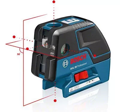 Нивелир лазерный BOSCH GCL 25 Prof +BS 150 проекция купить в Губкинске