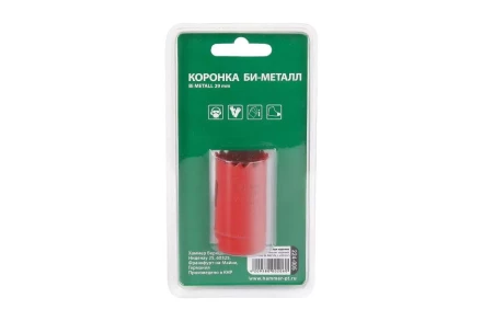 Коронка биметаллическая HAMMER Ф29х38мм 5/8&quot; BiMETALL (224-005) купить в Губкинске