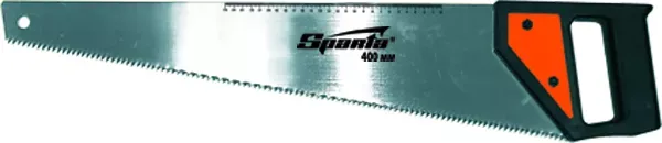Ножовка по дереву 450 мм 5-6 TPI каленый зуб линейка пластиковая рукоятка SPARTA 232335 купить в Губкинске