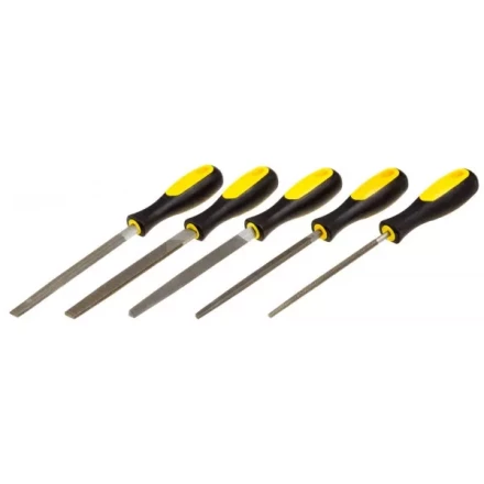 Набор STAYER &quot;PROFI&quot;: Напильники с двухкомпонентной рукояткой,плоский,полукруглый,трехгран,квадратный,круглый,№2,150мм 1681-15-H5_z01 купить в Губкинске