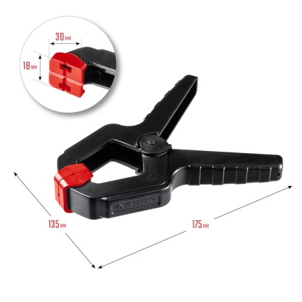 ЗУБР МЗ-100, 100 х 75 мм, пружинный зажим (32247-10) купить в Губкинске