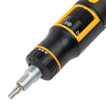 Отвертка реверсивная с револьверным механизмом Denzel 7711601, 11 шт, сталь S2 купить в Губкинске