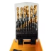 Набор сверл по металлу, 1-13 мм, HSS-Tin, Golden Tip, 25 шт Denzel 72323 купить в Губкинске