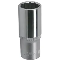 Головка торцевая 12-гранная глубокая 1/2"DR 9 мм S04HD4709 Jonnesway 49059