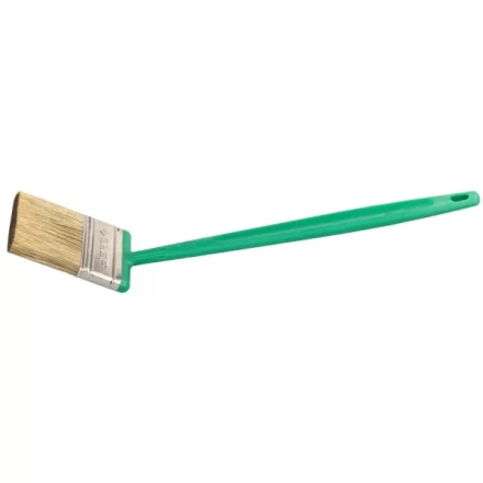 Кисть плоская ЗУБР ЭКСПЕРТ удлиненн 2в1 БСГ-62 быстросъем голова с перем углом, тип АКВА искусств щет, пласт ручка, 50мм 4-01062-050 купить в Губкинске