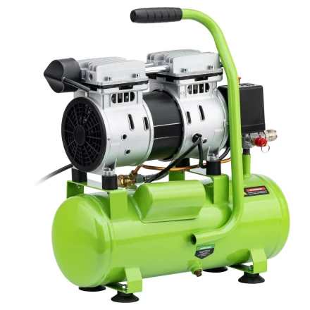 Компрессор безмаслянный малошумный Сибртех МБ 750/10,750 Вт, 10 л, 150 л/мин 58001 купить в Губкинске