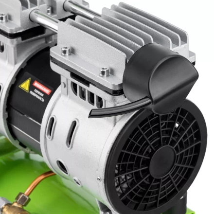 Компрессор безмаслянный малошумный Сибртех МБ 750/10,750 Вт, 10 л, 150 л/мин 58001 купить в Губкинске