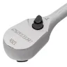 Ключ-трещотка 1/2" Gross 14052, CrV, 120 зубьев, цельнометаллический, хром купить в Губкинске