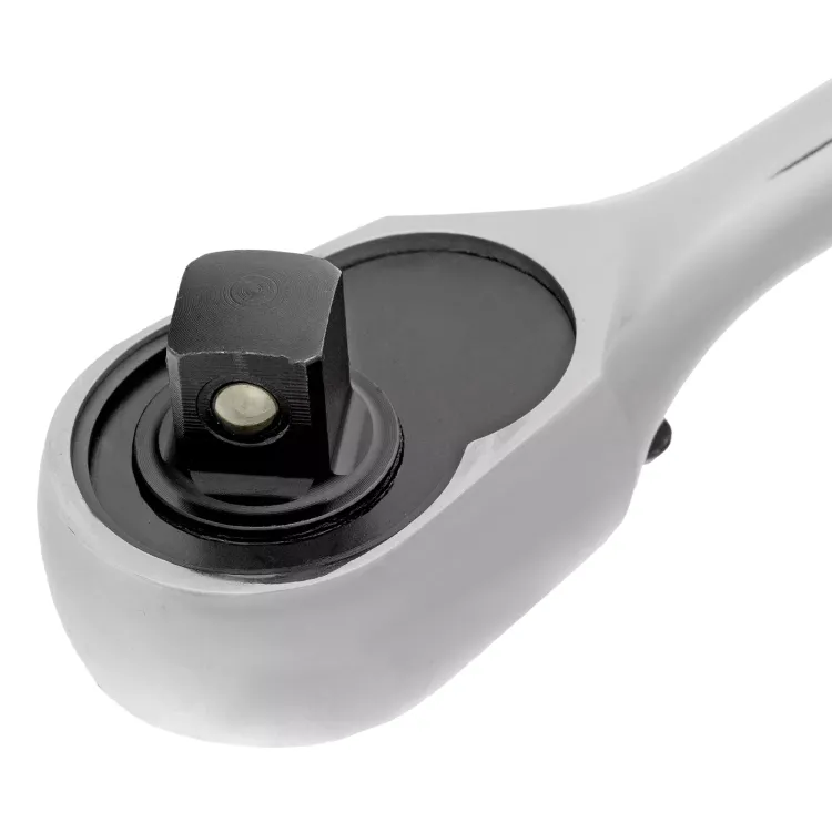 Ключ-трещотка 1/2" Gross 14052, CrV, 120 зубьев, цельнометаллический, хром купить в Губкинске