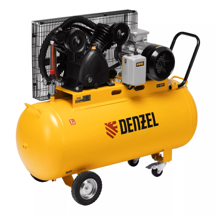 Компрессор воздушный рем. привод Denzel BCV 5500-T/200, 5,5 кВт, 200 литров, 850 л/мин купить в Губкинске