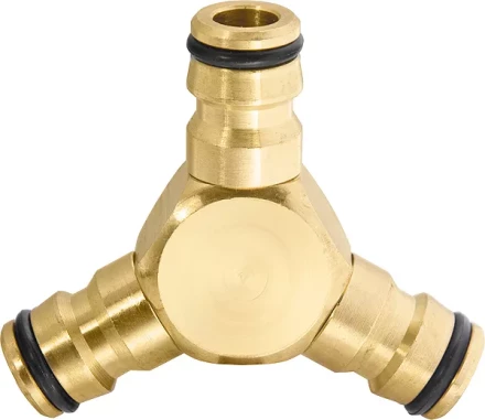 Тройник для разветвления или соединения штуцерный латунный PALISAD 66568 купить в Губкинске