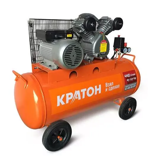 Компрессор масляный поршневой ременной Кратон AC-440-100-BDV 3 01 01 040 купить в Губкинске