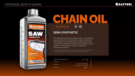 TimberPlus цепное полусинтетическое масло для бензо и электропил 41520-1 купить в Губкинске
