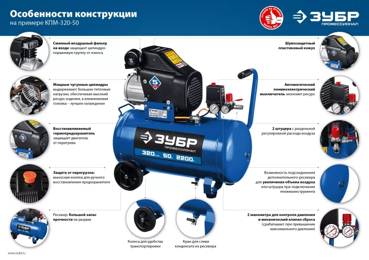 Компрессор воздушный КПМ-400-50 серия ПРОФЕССИОНАЛ купить в Губкинске