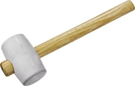 Киянка ЗУБР &quot;МАСТЕР&quot; резиновая белая, с деревянной ручкой, 230г 20511-230_z01 купить в Губкинске